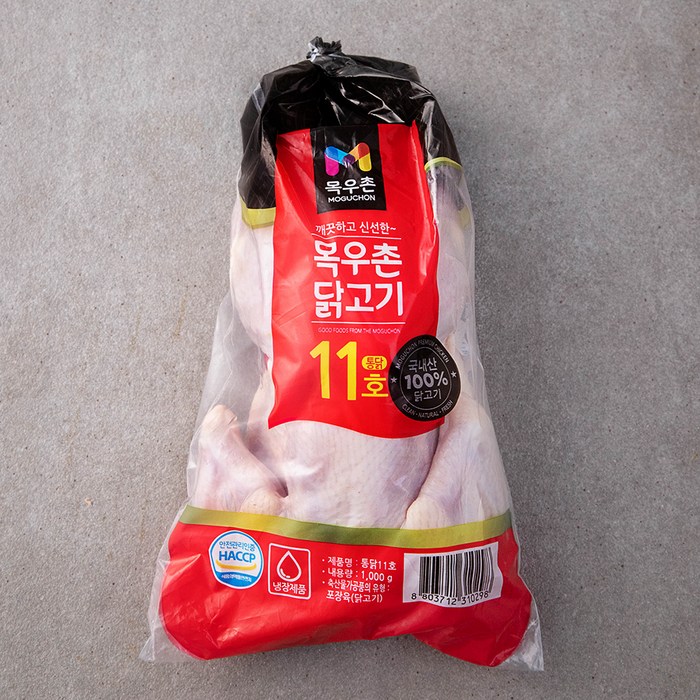 목우촌 닭고기 통닭 11호 개체봉투 (냉장), 1kg, 1개 대표 이미지 - 토종닭 추천