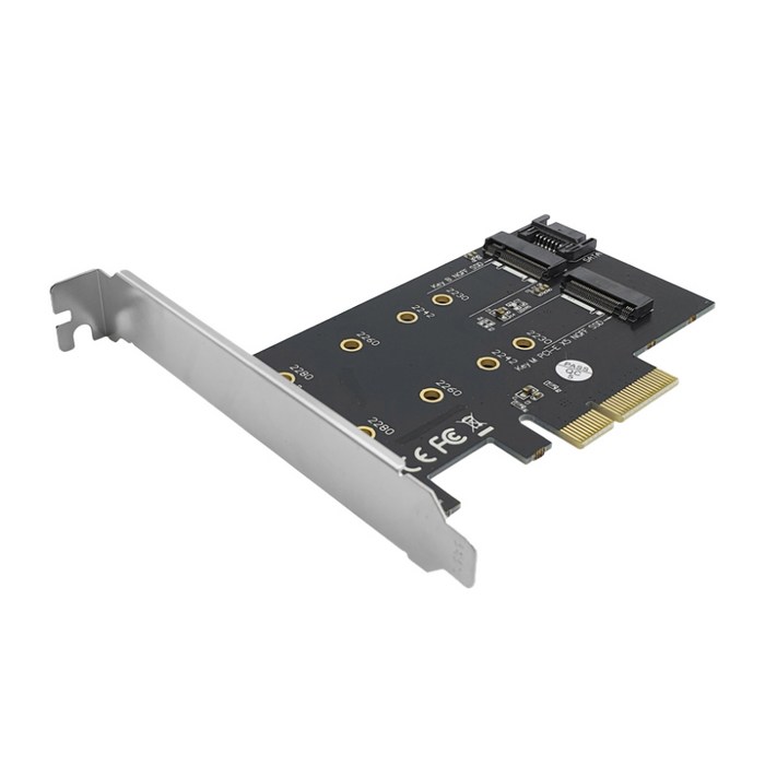 M.2 SATA PCI-Express SSD 변환 아답터 카드 데스크탑용 NVMe NGFF 겸용 LS-PCIE-M2SATAN 대표 이미지 - 서버용 메모리 추천