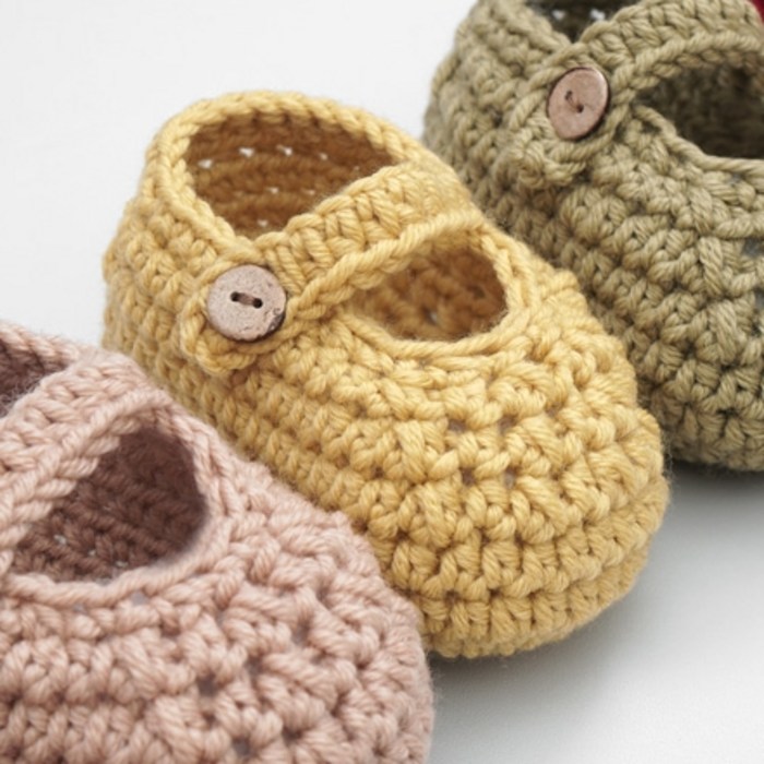 슬로우모먼츠 메리제인 덧신 뜨개질 DIY 세트, 1세트, 머스타드 대표 이미지 - 태교 추천