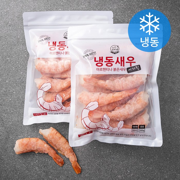 바다몰 자연산 홍새우 이지필 특대 (냉동), 300g, 2개 대표 이미지 - 랍스터 추천