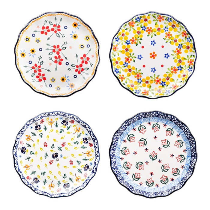 프라카 앞접시 4종 세트 대표 이미지 - 예쁜 접시 추천