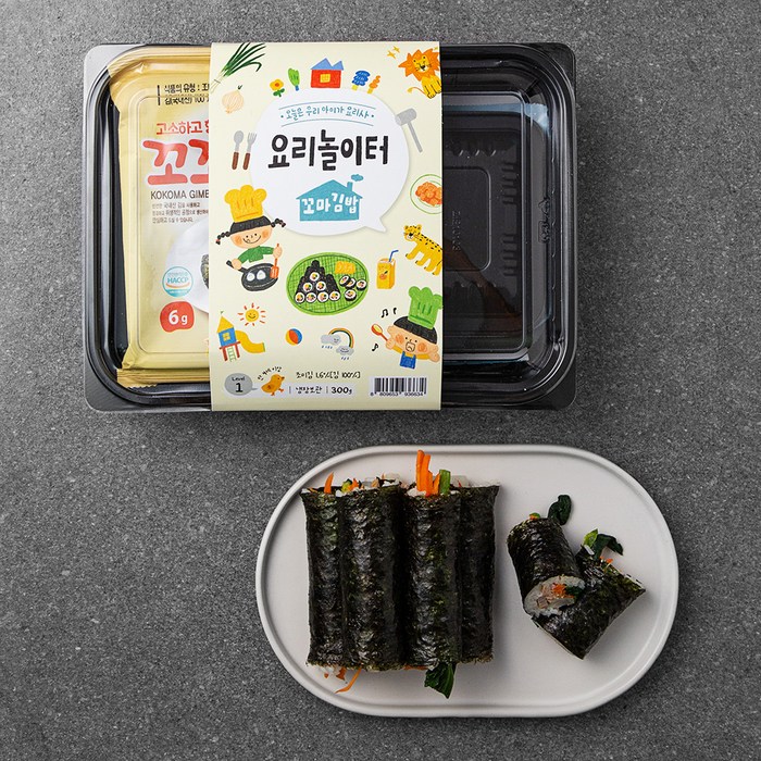 집반찬연구소 요리놀이터 꼬마 김밥 만들기 키트 300g, 1세트 대표 이미지 - 집반찬연구소 추천