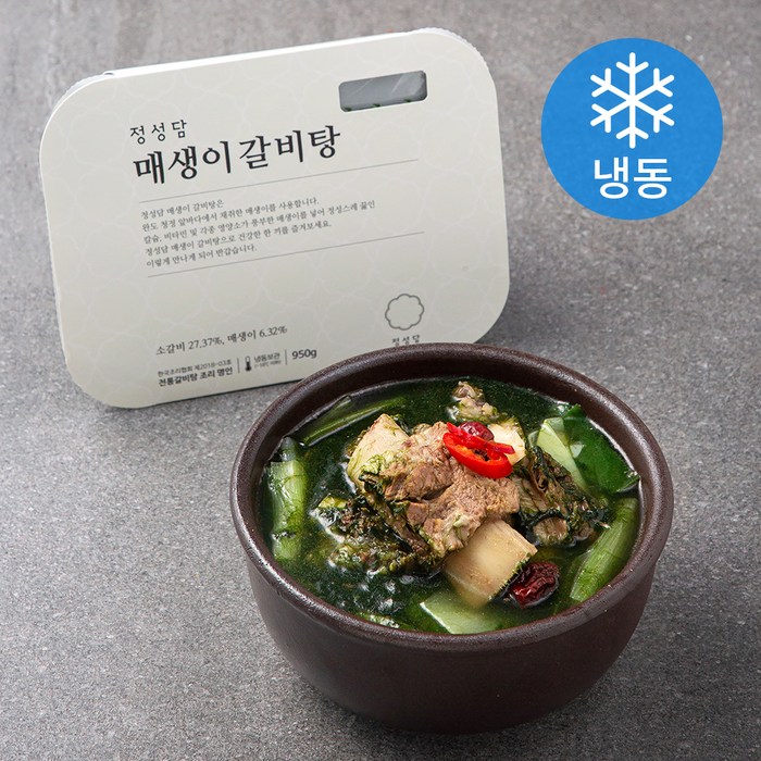 정성담 매생이 갈비탕 (냉동), 950g, 1팩 대표 이미지 - 냉동 갈비탕 추천
