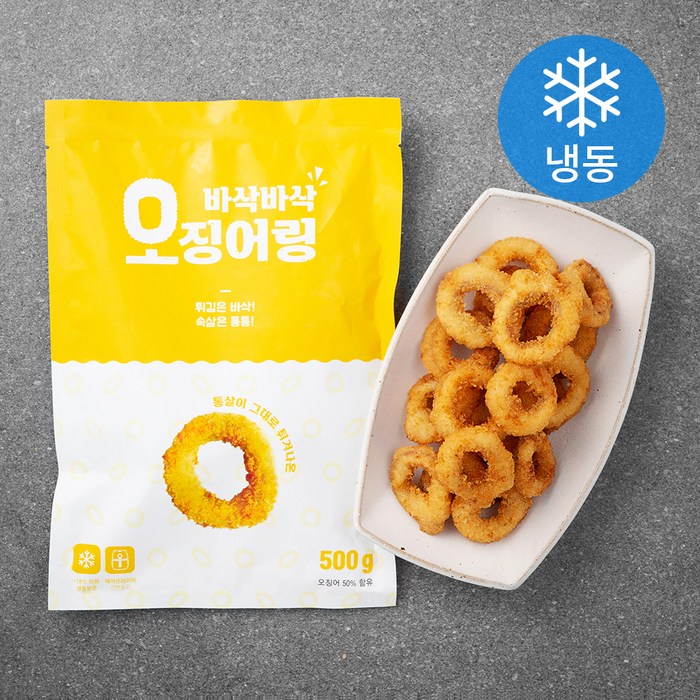 바삭바삭 통살 오징어링 (냉동), 500g, 1개 대표 이미지 - 냉동 새우튀김 추천