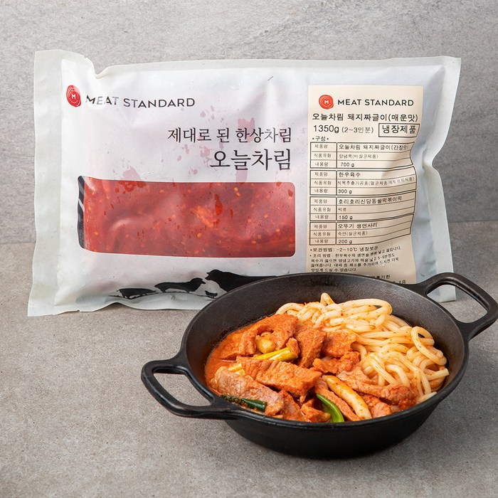 미트스탠다드 오늘차림 돼지짜글이 매운맛, 1350g, 1개 대표 이미지 - 짜글이 추천