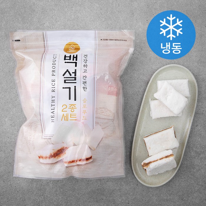 슈퍼라이스 우유백설기 45g x 10개입 + 달콤한우유백설기 45g x 10개입 (냉동), 1세트 대표 이미지 - 오쟁이 추천