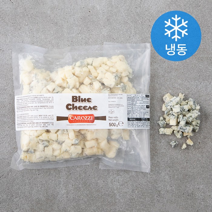 카로찌 블루치즈 큐브 (냉동), 500g, 1개 대표 이미지 - 고르곤졸라 치즈 추천