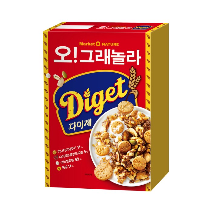 오!그래놀라 다이제, 300g, 1개 대표 이미지 - 닥터유 추천