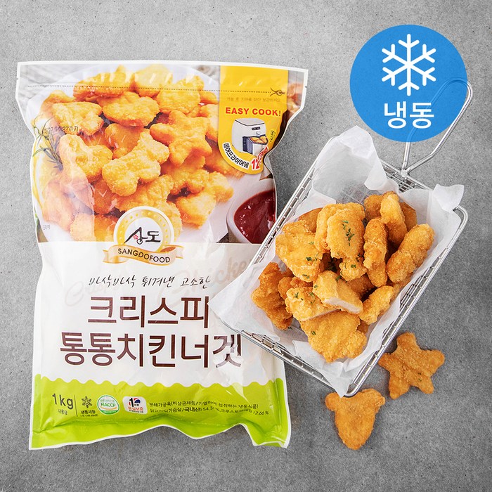 상도푸드 통통 크리스피 치킨너겟 (냉동), 1kg, 1개 대표 이미지 - 치킨너겟 추천
