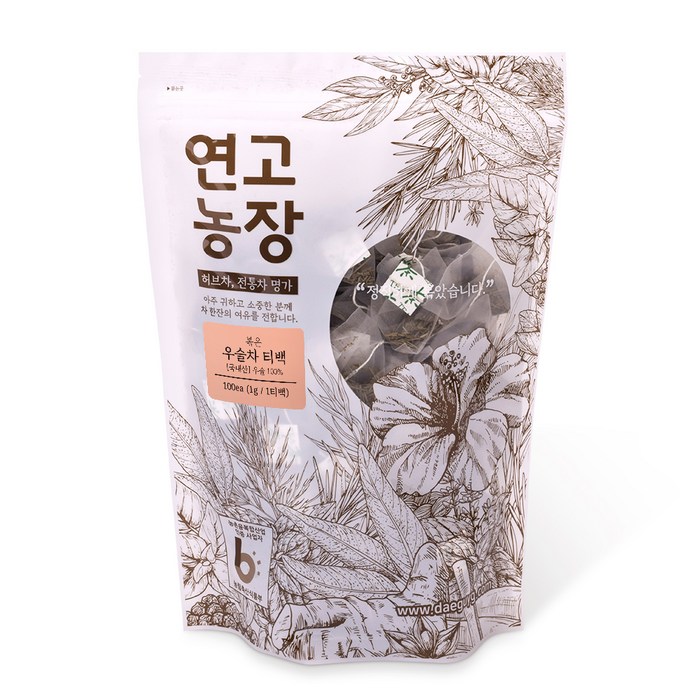 연고농장 볶은 우슬차 삼각티백, 1g, 100개 대표 이미지 - 우슬 추천