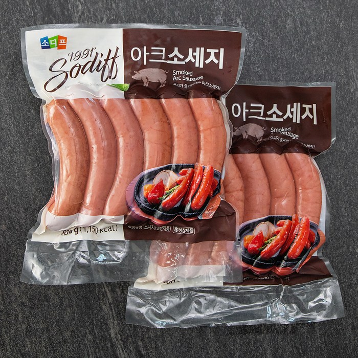 소디프 아크소세지, 500g, 2개 대표 이미지 - 캠핑 나이프 추천