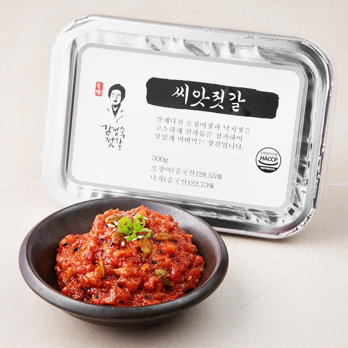 김정숙젓갈 씨앗젓갈, 300G, 1PACK 대표 이미지 - 김정숙 추천