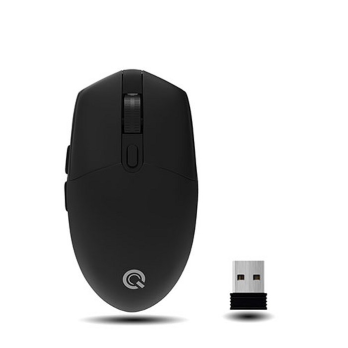 큐센 무선 마우스 M1000, 블랙, QSENN M1000 대표 이미지 - 뒤로가기 마우스 추천