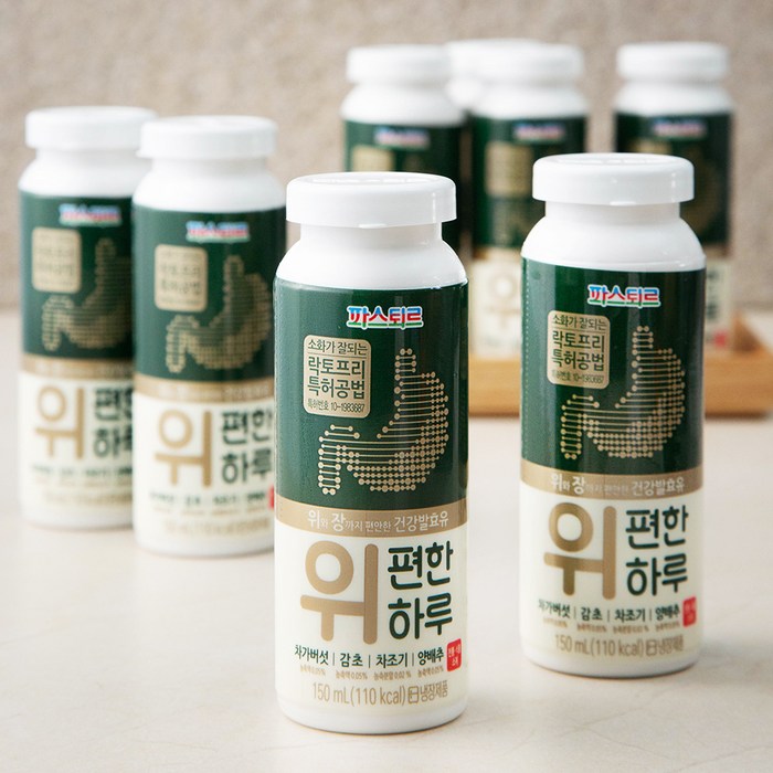 파스퇴르 위편한 하루 요구르트, 150ml, 8개 대표 이미지 - 똥 잘나오는 법 추천