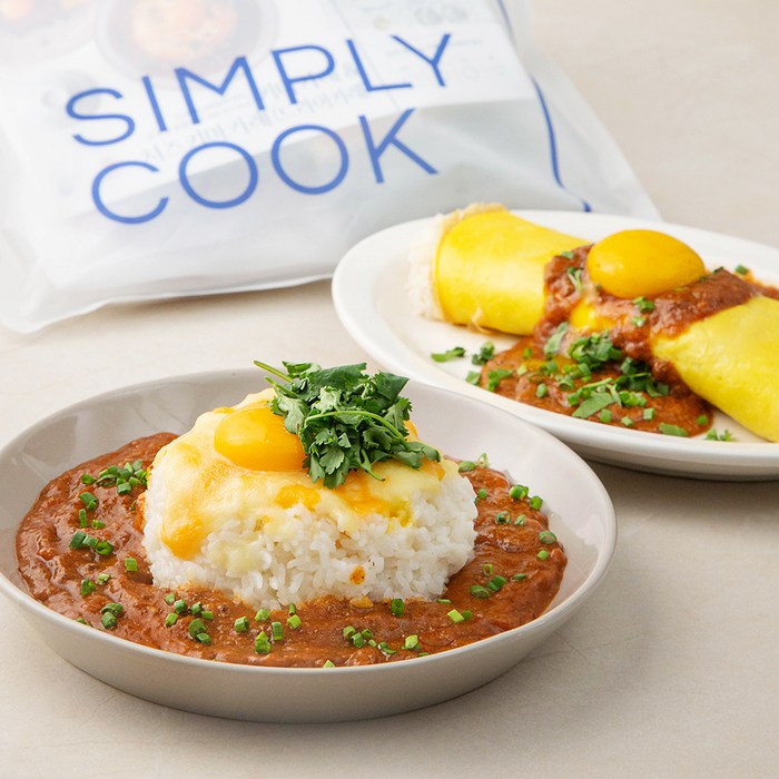 심플리쿡 부타이키마카레 & 치즈키마카레, 640g, 1개 대표 이미지 - 심플리쿡 밀키트 추천