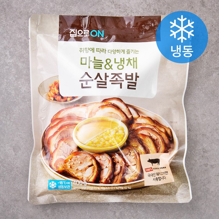 집으로온 마늘&냉채 순살족발 (냉동), 400g, 1개 대표 이미지 - 냉채족발 추천