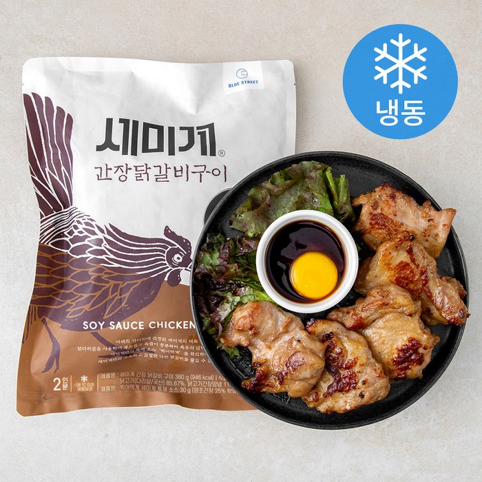 블루스트리트 세미계 간장 닭갈비 구이 (냉동), 410g, 1개 대표 이미지 - 물갈비 추천