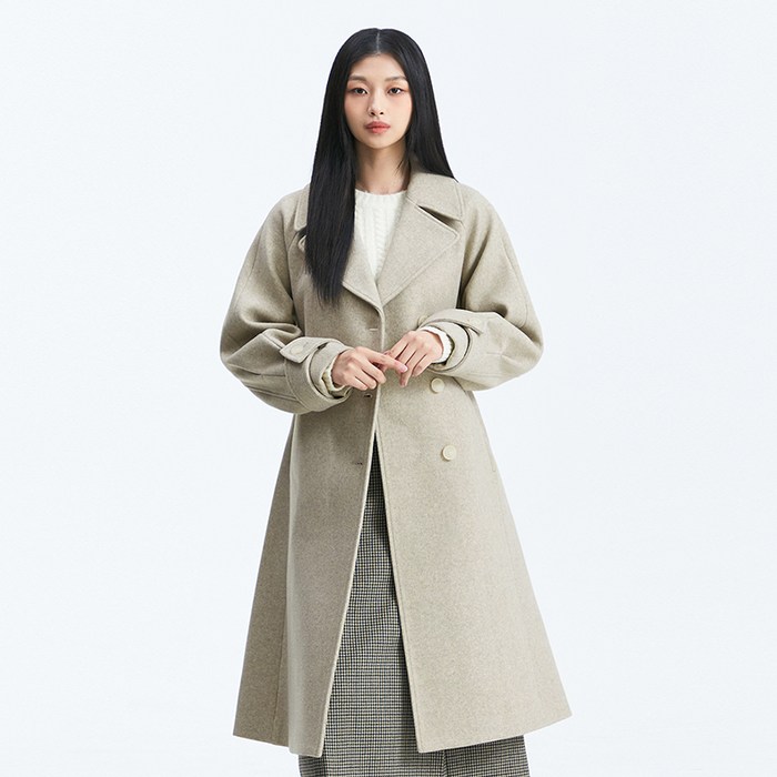 미쏘 여성용 반더블 벨티드 롱 코트 대표 이미지 - 미쏘 코트 추천