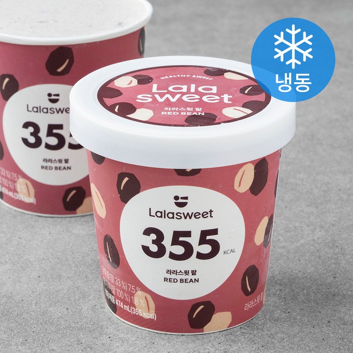 라라스윗 팥 아이스크림 (냉동), 474ml, 1개 대표 이미지 - 모나카 아이스크림 추천