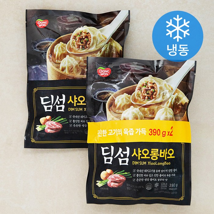 동원 딤섬 샤오롱바오 (냉동), 390g, 2개 대표 이미지 - 샤오룽바오 추천