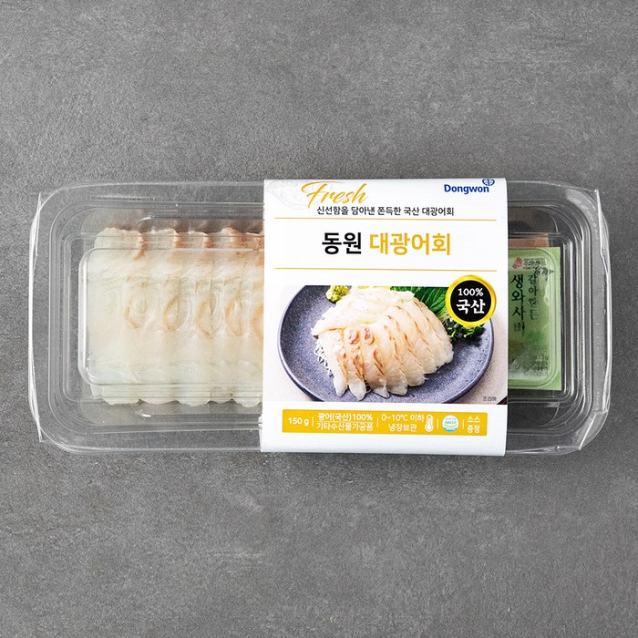 동원산업 대광어회 (냉장), 150g, 1개 대표 이미지 - 참돔 회 추천