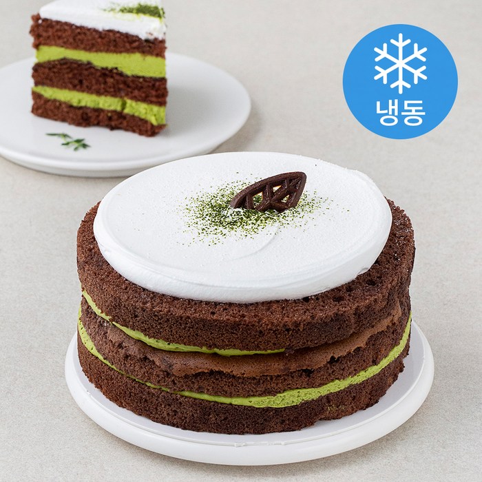 삼초마을 녹차초코숲 케이크 (냉동), 1개, 400g 대표 이미지 - 말차 케이크 추천