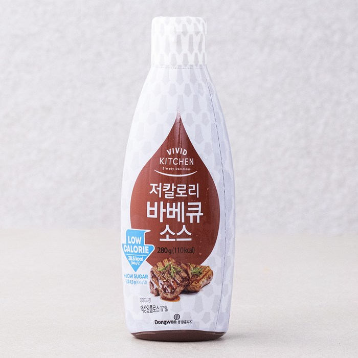 비비드키친 저칼로리 바베큐 소스, 1개, 280g 대표 이미지 - 스테이크 소스 추천