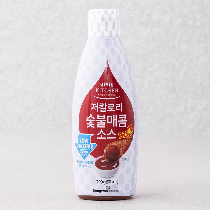 비비드키친 저칼로리 숯불매콤 소스, 290g, 1개 대표 이미지 - 양념치킨 추천