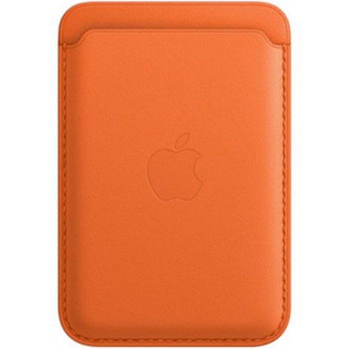 Apple 정품 아이폰 맥세이프 가죽 카드지갑, 오렌지, 1개 대표 이미지 - 아이폰 정품 케이스 추천