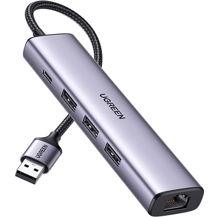 유그린 USB 3.0 기가비트 랜카드 멀티 허브, 혼합색상 대표 이미지 - 멀티허브 추천