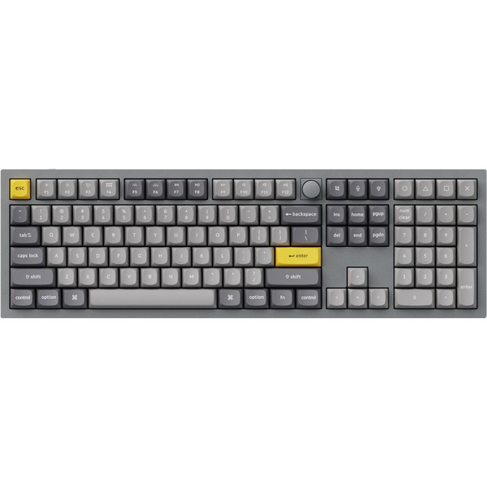 키크론 Q6 Knob Frame RGB 핫스왑 적축 키보드 풀패키지, 스페이스 그레이, Keychron Q6 Knob N1Z, 일반형 대표 이미지 - 기계식 풀배열 키보드 추천