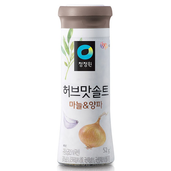 대상 청정원 허브맛솔트 마늘 & 양파 구운소금, 1개, 52g 대표 이미지 - 허브솔트 추천