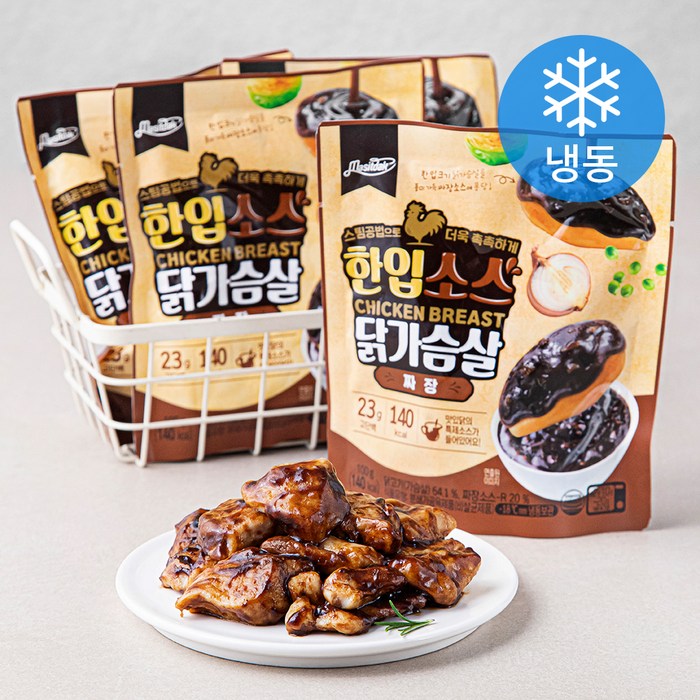 맛있닭 한입 소스 닭가슴살 짜장 (냉동), 100g, 4팩 대표 이미지 - 소스 닭가슴살 추천