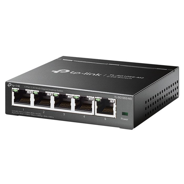 티피링크 5포트 2.5G 멀티 기가비트 데스크탑 스위치, TL-SG105S-M2 대표 이미지 - 스위칭허브 추천
