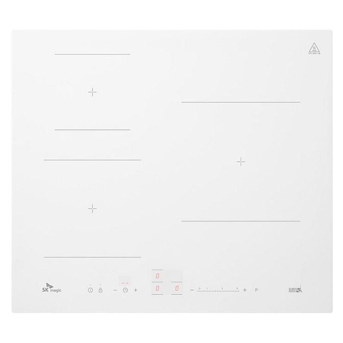 SK매직 파워부스트 인덕션 전기레인지 3구 Cloudy white 방문설치
