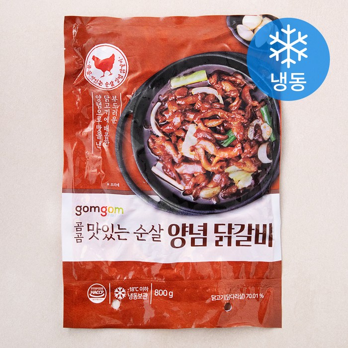 곰곰 맛있는 순살 양념 닭갈비 (냉동), 800g, 1개 대표 이미지 - 닭갈비 추천