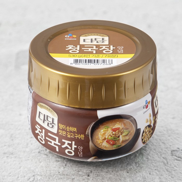 다담 청국장 양념, 530g, 1개 대표 이미지 - 청국장 추천