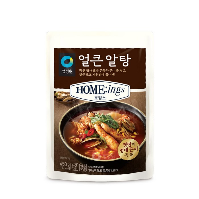 청정원 호밍스 얼큰 알탕, 450g, 1개 대표 이미지 - 청정원 호밍스 추천