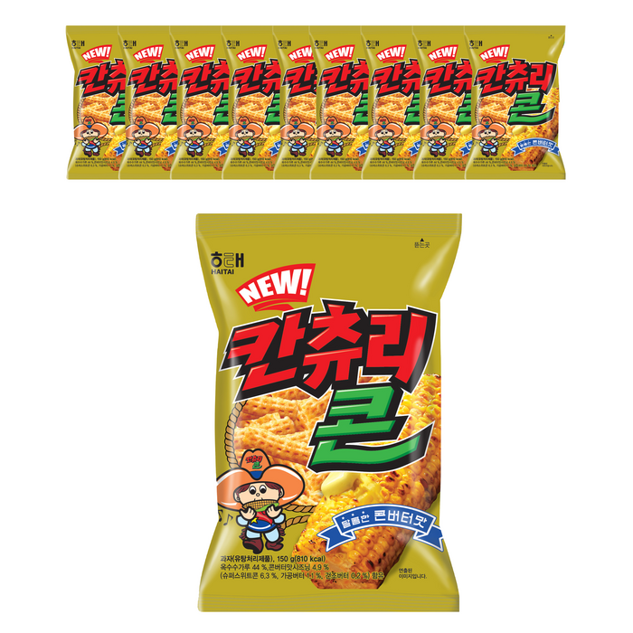 해태제과 NEW 칸츄리콘, 150g, 10개 대표 이미지 - 고소한 과자 추천