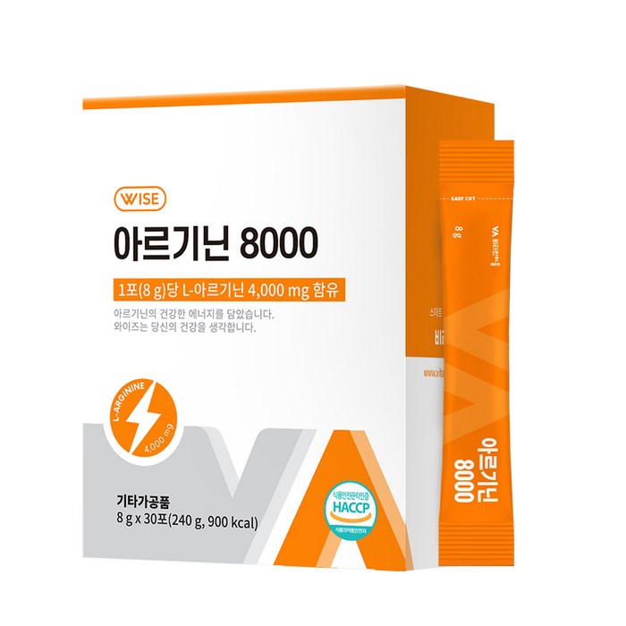 비타민마을 아르기닌 8000, 8g, 30개 대표 이미지 - L 아르기닌 추천