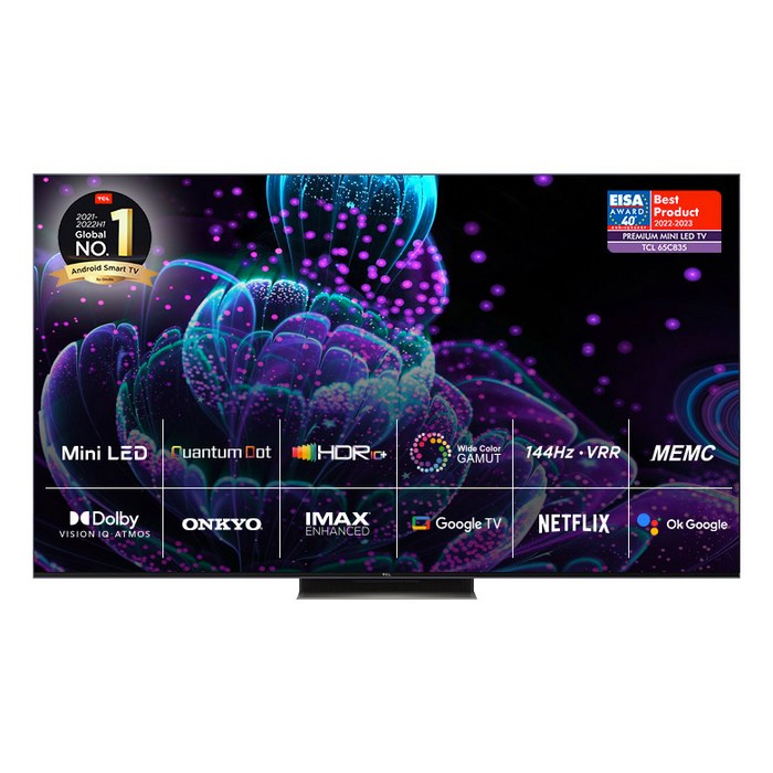 TCL 안드로이드11 4K Mini LED TV, 140cm(55인치), 55C835, 벽걸이형, 방문설치 대표 이미지 - 미니 LED TV 추천