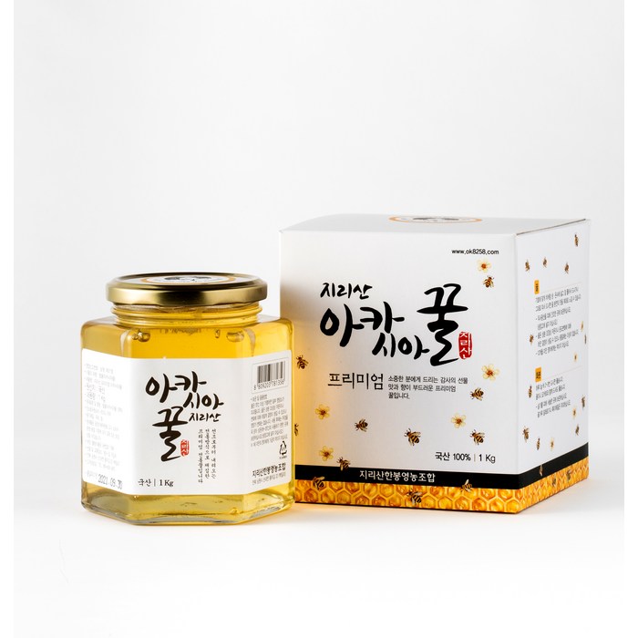 지리산한봉영농조합 아카시아꿀, 1kg, 1개 대표 이미지 - 메밀꿀 추천