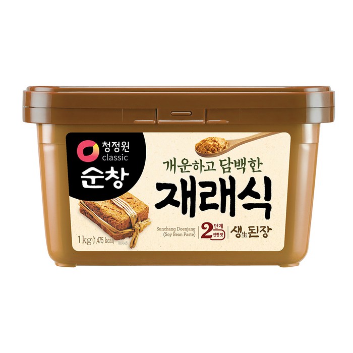 청정원순창 개운하고 담백한 재래식 생된장, 1kg, 1개 대표 이미지 - 된장찌개 된장 추천