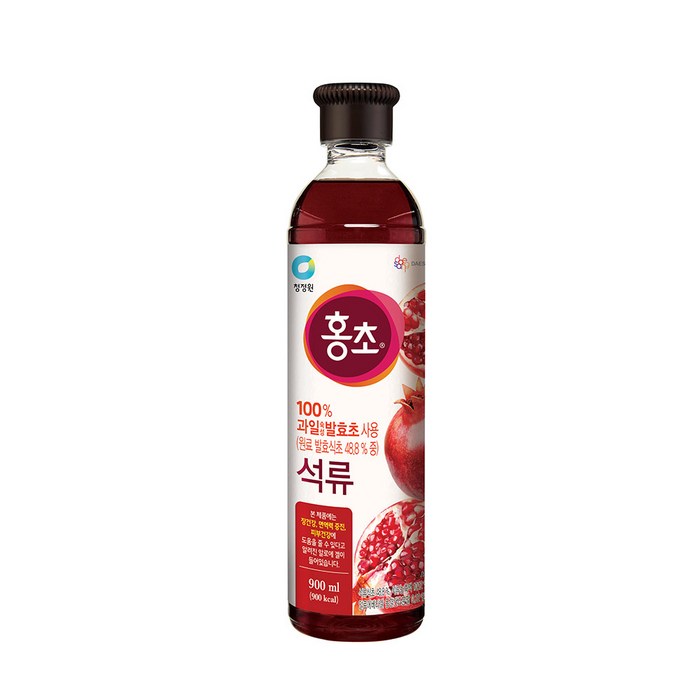 청정원 홍초 100% 자연발효초 사용 석류, 900ml, 1개 대표 이미지 - 공복에 좋은 음식 추천