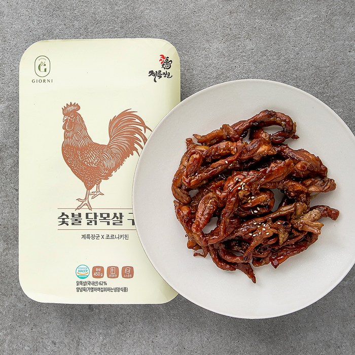 조르니키친 계륵장군 숯불 닭목살 구이 450g, 1세트 대표 이미지 - 닭 목살 추천