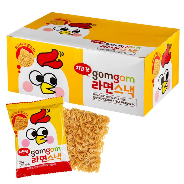 곰곰 라면스낵, 25g, 30개입 대표 이미지 - 봉지과자 추천