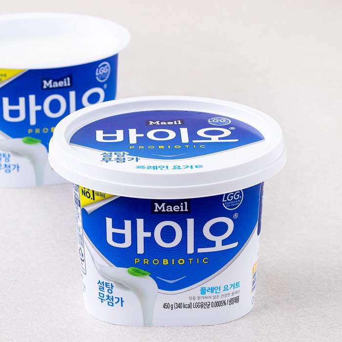 매일바이오 플레인, 450g, 2개 대표 이미지 - 프로틴 요거트 추천