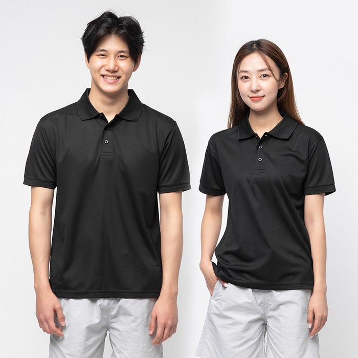 캐럿 남녀공용 기능성 퀵드라이 쿨링 카라 반팔 티셔츠 대표 이미지 - 냉감 티셔츠 추천
