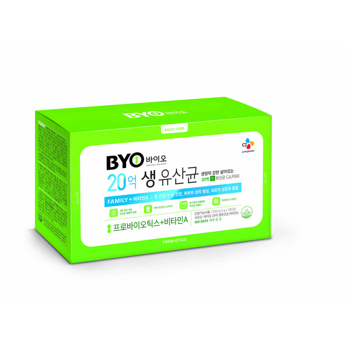 BYO 20억 생유산균 패밀리 비타민A, 2g, 100개입 대표 이미지 - BYO 유산균 추천