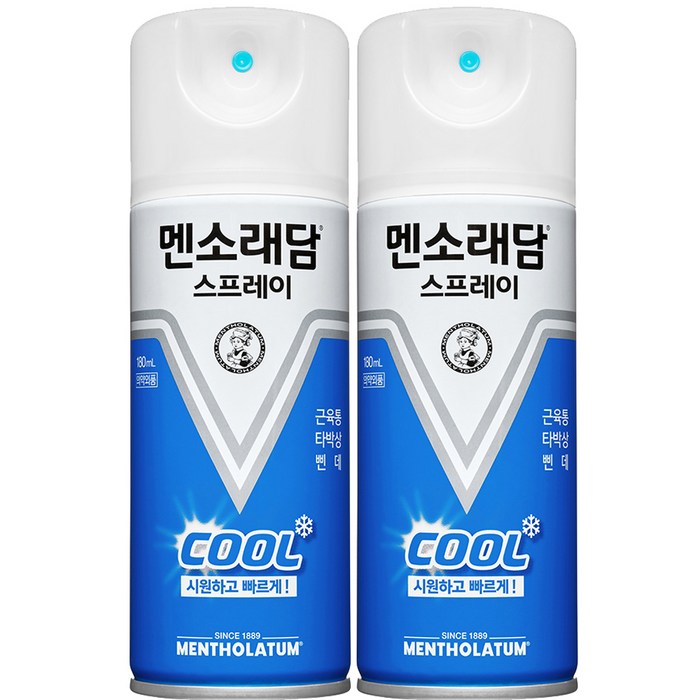 멘소래담 쿨 스프레이파스 에스 180ml, 1개입, 2개 대표 이미지 - 근육통 추천